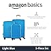 Amazon Basics Hardside Expandable Luggage Set (Small + Medium + Large) - ABS Travel Luggage with 4 Double Spinner Wheels - Scratch Resistant and Lightweight Construction - Light Blue