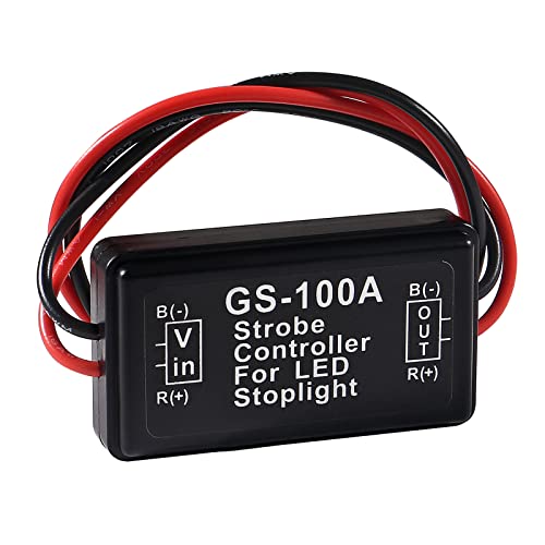 4Pcs Brake Light Flasher 12V-24V Flash Strobe Controller Car Flasher Module Brake Light Strobe Tail Light Strobes Brake Flasher Module For Motorcycles Cars Trucks Brake Light Tail Stop Light #TOP6