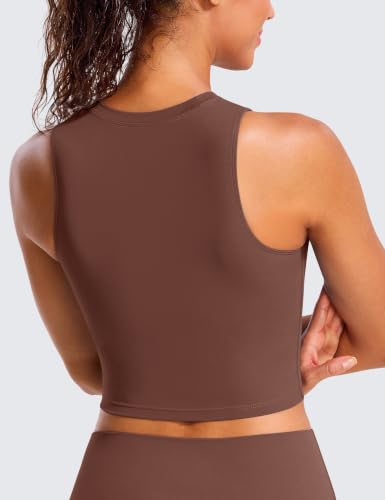 Image of Natural Feelings Nudi Sports Bras for Women Removable Padded Yoga Tank Tops Sleeveless Fitness Workout Crop Tops