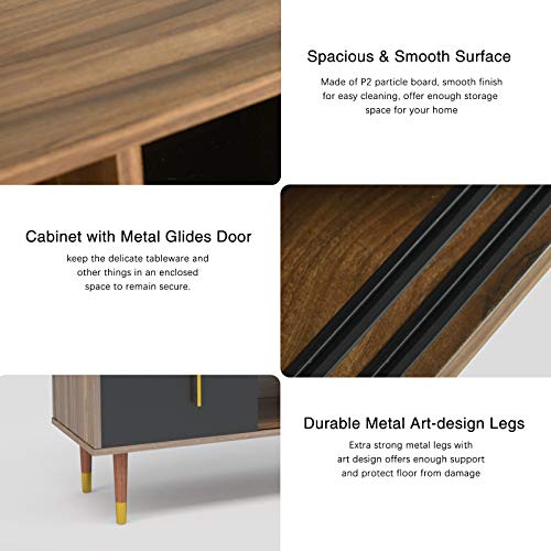 image for Mecor Kitchen Sideboard Buffet, Storage Cabinet Server Cupboard, Conso