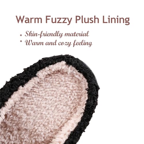 Women Men Home Slippers Romantic Valentine's Day Couple Love Pattern Fluzzy Plush Warm Slippers Anti Slip House Slippers Indoor Shoes3