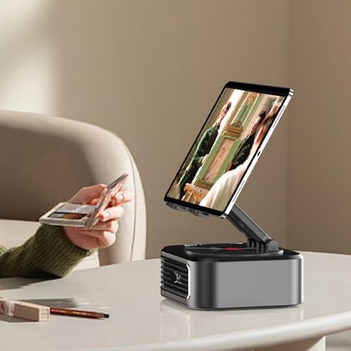 Support de téléphone avec haut-parleur sans fil et base stable