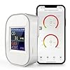 WiFi Natural Gas Detector & Carbon Monoxide Detector Plug-in, 2-in-1 Smart CO and Combustible Gas Leak Detector, App Alerts via Tuya, LED Display, for Home Kitchen Garage RV