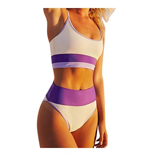 Bikini Set Maillots de Bain pour Femmes Taille Basse String Maillot de Bain Femme 2 Pieces Sexy Costume de Bain sans Jantes de Natation Patchwork Swimwear de Plage Été Beachwear Pas Cher