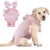 Dog Diaper Sanitary Pantie with Suspender, Pet Physiological Pants Adjustable Underwear for Female G