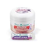 PhysAssist Oncology Glycerin Unscented Cream Deep Soothing Moisturizer. Made specially for those with Fragrance Intolerance after Radio and Chemo PLUS Peppermint Lip Balm