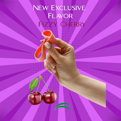 Bebeto Super Belt Cherry, Vegan Sour Candy Belts, 14 oz (400g) - image 7