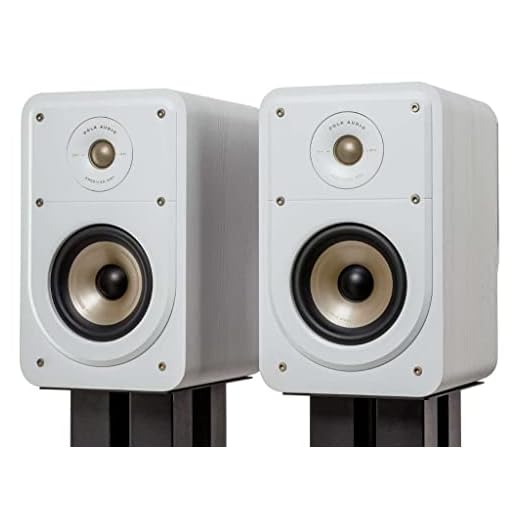 Polk Audio SIGS15ELWT, Signature Elite ES15 - Diffusori da Stand per Sistema Hi-Fi e Home Cinema, ad Alta Risoluzione, Colore: Bianco
