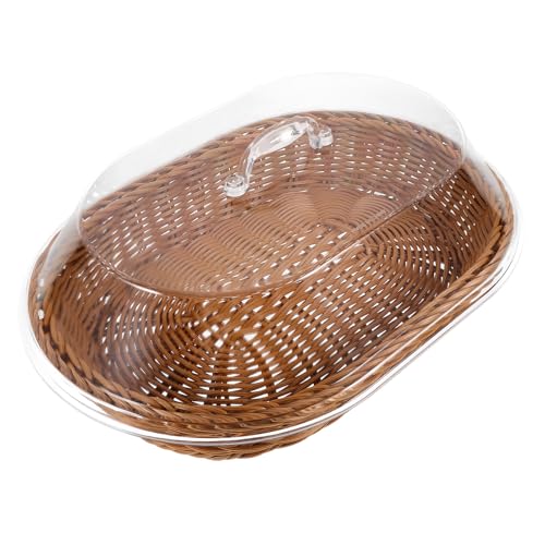 Panier à pain rond acrylique FUOYLOO facile à laver - 2