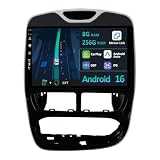 10.1" [8G+256G] Android 16 Autoradio per Renault Clio 4 ZOE 2012-2019-Integrato Wireless CarPlay | Android Auto | DSP | GPS Sat Nav | Bluetooth 5.0 | Mirror Link | 360° Panoramica+CAM&MIC