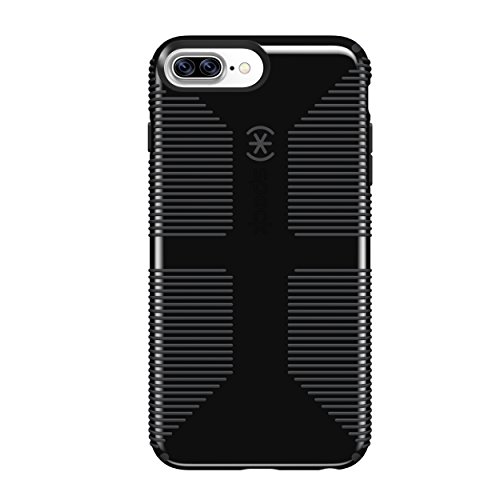 Speck Products 79242-B565 CandyShell Grip Cell Phone Case for iPhone 7 Plus - Black/Slate Grey