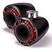 KICKER 47KMFC9 9" Horn-Loaded Tower Speakers with Flat-Mount Tower Adapters, Black