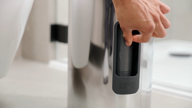 Pattumiera A Pedale Joseph Joseph EasyStore Luxe 5 Litri - Acciaio Inox, Coperchio Silenzioso - Foto 2