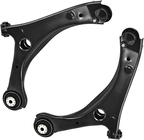 Image of Detroit Axle - 8pc Front End Control Arms Kit for 2008-2010 Chrysler Town & Country Dodge Grand Caravan, 2009-2011 VW Routan, 2 Lower Control Arms w /Ball Joint 4 Tie Rods 2 Sway Bars Replacement