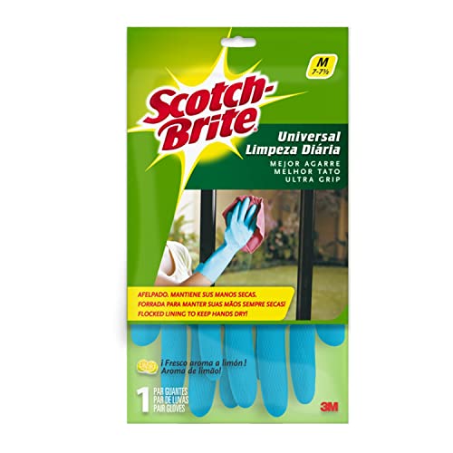 3M Scotch-Brite Guantes Universales Afelpados, Medianos