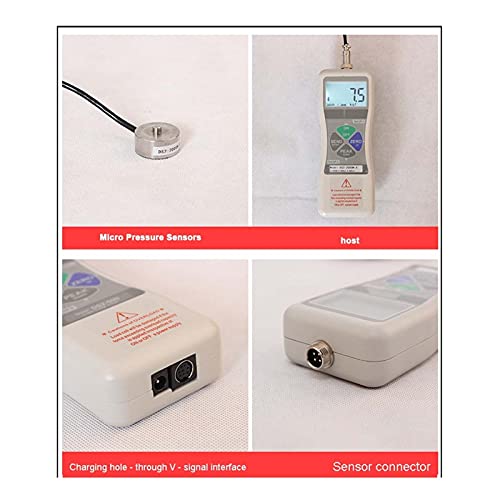 Digital Display Dynamometer DS2-X 0-5000N High Precision Digital Dis-Play Pressure Gauge External Push-Pull Dynamometer Digital Push Force Meter Calibrator (Color : DS2 X 2000N) (Ds2 X 2000n ) - Thumbnail 3