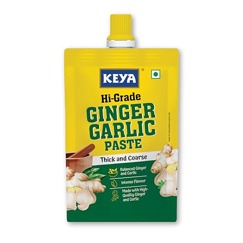 Image of Keya Ginger Garlic Paste 200g | Ready-to-Use Cooking Paste in Spout Pouch | Fresh Aroma & Authentic Flavour | Ideal for Indian Curries, Gravies & Marinades