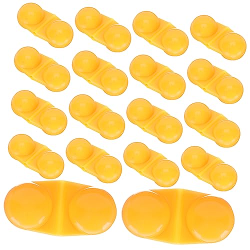 Happyyami 25pcs Fishing Twin Alert Bells Portable Fishing Warning Bells Bait Alert Gear Rattle Beads for