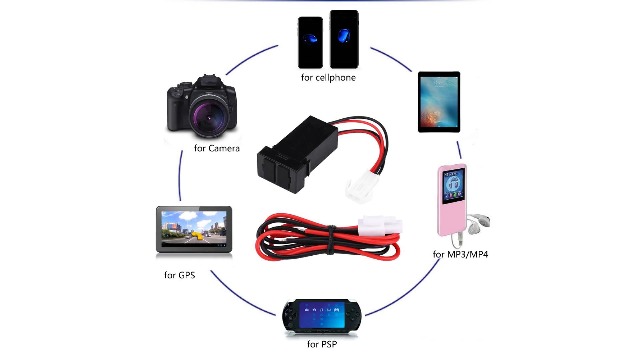 Nicoone Caricabatteria Da Auto Con Doppia Porta USB Da 12 V Per Toyota - Adattatore Per Presa - Foto 9