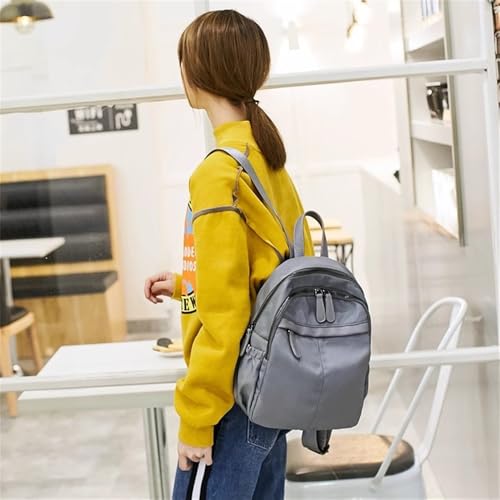 Rucksack Daypack Women Casual Cloth Backpack Travel Bag(Gray,Medium)2