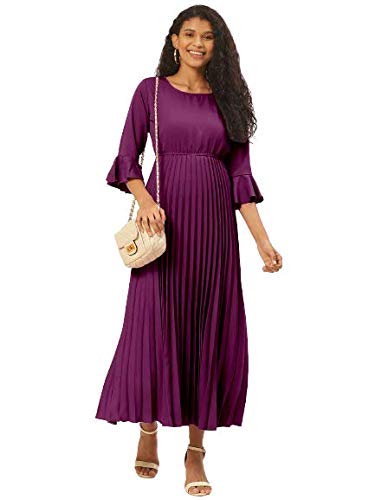 Women's Pleated Maxi Dress
