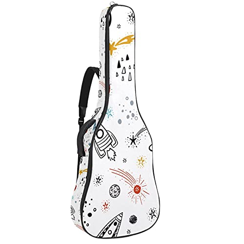 Housse de guitare acoustique pour cours et répétitions - Sac à dos 106 cm folk classique