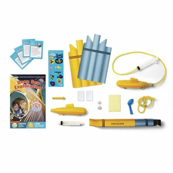 Little Passports Create + Play: Submarine | Ages 5-8 | STEM Science Kit for Kids | Engineering Building Set | Marine Biology Gift | Water Play Toy - Image 5