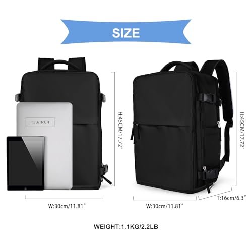 Image of coowoz Travel Backpack For Women Men Airline Approved,Carry On Backpack,Large Hiking Laptop College Backpacks Waterproof Outdoor Sports Rucksack Casual Daypack Fit 15.6 Inch Backpacks