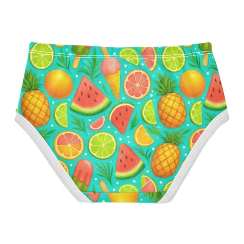 Joisal Summer Tropical Fruits Pineapple Toddlers Underwear Floral 2t Cotton Panties Little Girl Animals Briefs Kids Undies2