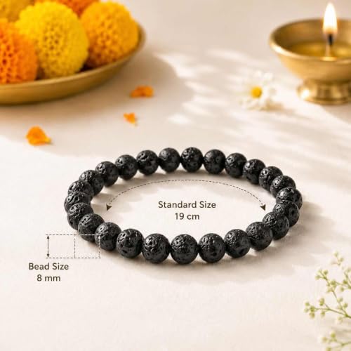 Image of Beaded Bracelet for Men & Women | Stretchable Handmade Prayer Meditation Yoga Wrist Bracelet | Stylish Everyday Wear | Free Size