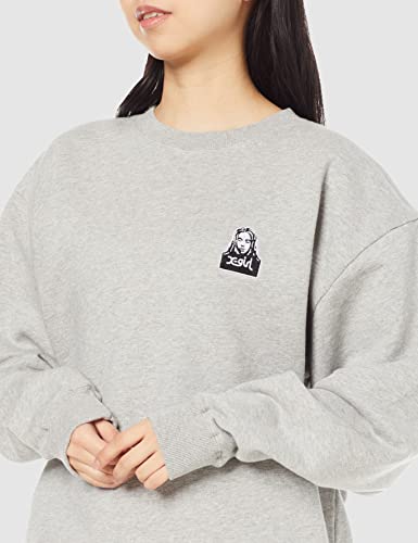 [エックスガール] トレーナー FACE EMBROIDERY CREW SWEAT T