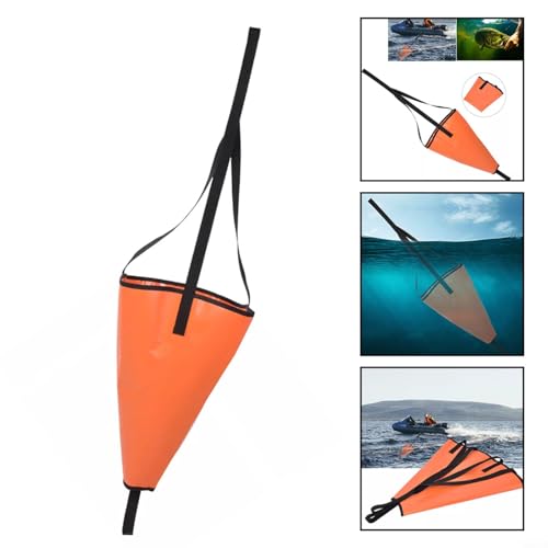 Miniatura 3 de Fuana Marine Drift Anchor Sea Drogue - Calcetines De Paracaídas Con Material De Pvc Para Kayak, Pesca, Barco, Yate, Moto Acuática, Naranja, Varios Tamaños Xl