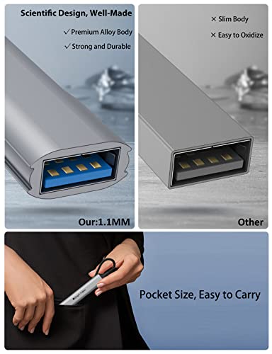 Loya Ark Usb Hub, 1 Usb 3.0 + 3 Usb 2.0 Adapter Expander, Usb Multiport Adapter For Laptop, Imac Pro, Macbook Air, Mac, Notebook Pc, Usb Splitter Aluminum #TOP3