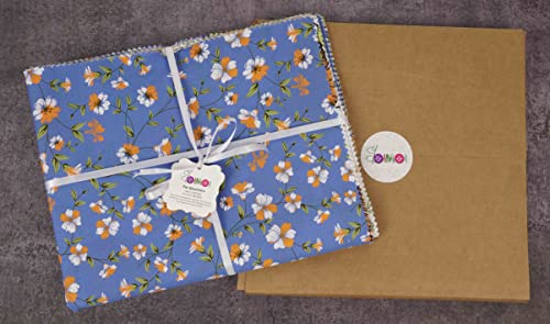 Tissu patchwork coton Soimoi lot de 8 coupons prêts à coudre imprimé fleurs