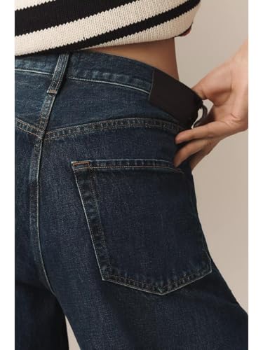 Image of GRECIILOOKS High Waist Jeans for Women - Wide Leg Straight Fit Denim | Baggy Cargo Style Casual Pants for Girls & Daily College Wear