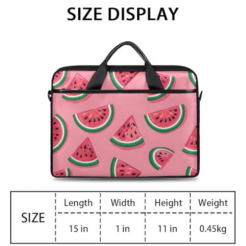 Shoulder Bag for Laptop Watermelon Theme 14/15 Inch Laptop Sleeve Waterproof Computer Bag for Notebook & Tablet Shockproof Laptop Case for Work Travel2