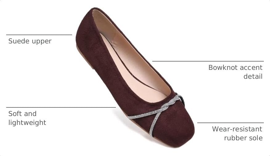 Image of TN TANGNEST Womens Casual Flats Chain Ballet Flats
