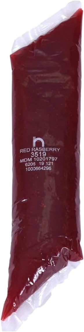 Henry Henrys Red Raspberry Pie and Pastry Filling 2 Pound Pouch Redi Pak w/Exit 28 Bargains Sticker