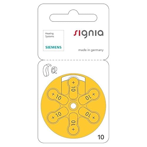 Signia Long-Lasting Hearing Aid Batteries – Enhanced Sound for Everyday Comfort Size 10-Hearstore.in, (Pack of 60 Batteries)