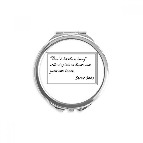 Miroir de maquillage de poche rond pour retouches express et application de rouge à lèvres