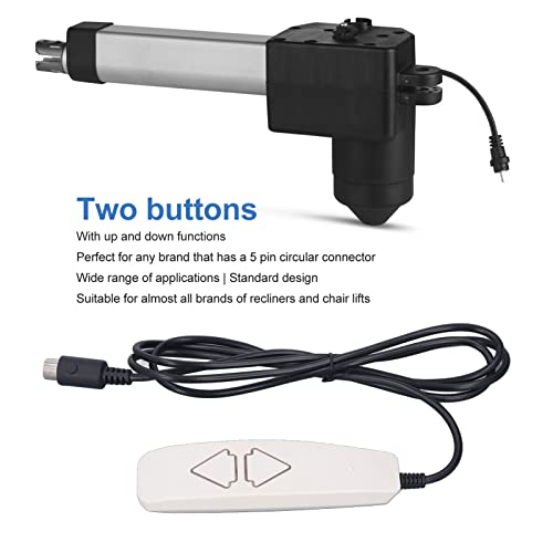 Universal Chairs Remote Control, 2 Push Button 5 Pin Hand Control for Recliner, Chair Power Recliner Accessories, with Standard Design