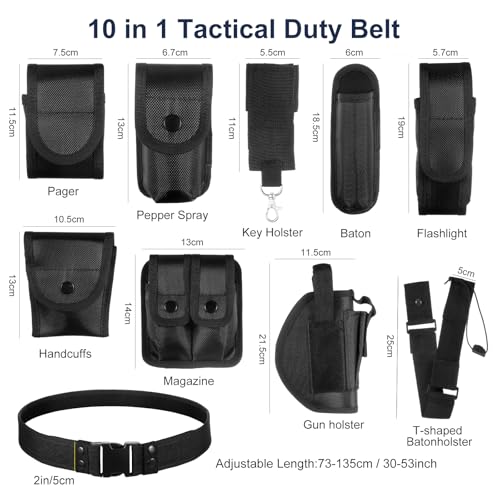 abcGoodefg Police Security Duty Belts Correctional Officers Ultility Cop Costume Belt Law Enforcement for Women Men Hunting2