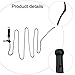 Tackle Carp Fishing Leaders, 3-Pack Ready Tied Heli Kable Rigs with Clip Swivels and Safety Clips for Weedy and Snaggy Venues（Type C）