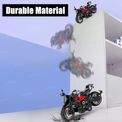 Image of Zest 4 Toyz Bike Toy for Kids Toy Motorcycle Bike 1:14 Miniature Collectible Pull Back Action Realistic Design Bikes for Adults and Kids 6-12 Years - (Random Design) Pack of 1