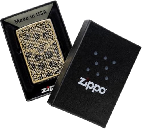 Encendedor Zippo de aceite vintage con diseño mariposa miniatura 5