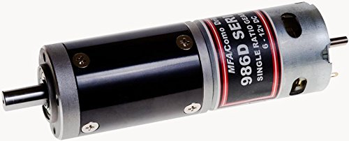 Image of Geared Motor, 52MM, 12MM, 6-12VDC, 4:1 | DC Geared Motors, 1 X Qty - 986D41
