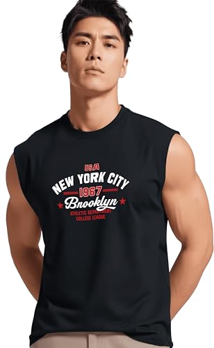 Image of JUARI BE A GENTLEMAN Men's Sleeveless Tank Top Premium Cotton Blend Muscle Fit Gym Vest | Casual Summer Shirt | Breathable & Lightweight Fitness Wear for Gym, Running & Daily Use
