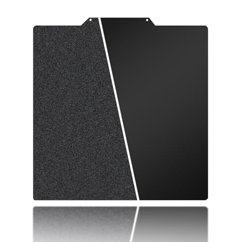 Image of 310x320mm Black PEI Plate for CR-10S Pro /V2 /CR-10 V3 /Ender 3 Max /Kobra Plus Double Sided Textured + Smooth PEI Spring Steel Heated Bed Without Magnetic Base for Anycubic /Creality 3D Printer