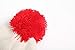 SSLR-Adult-Halloween-Beanie-Hat-Christmas Beanie Hat Red White Knitted Pompom Cuff (One Size, 1PCS-White Red)