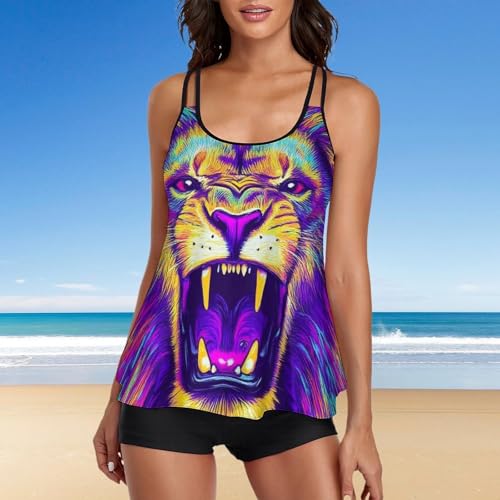 Women Two Piece Swimsuits Monokini U Neck Backness Swimming Suit Bathing Suit4